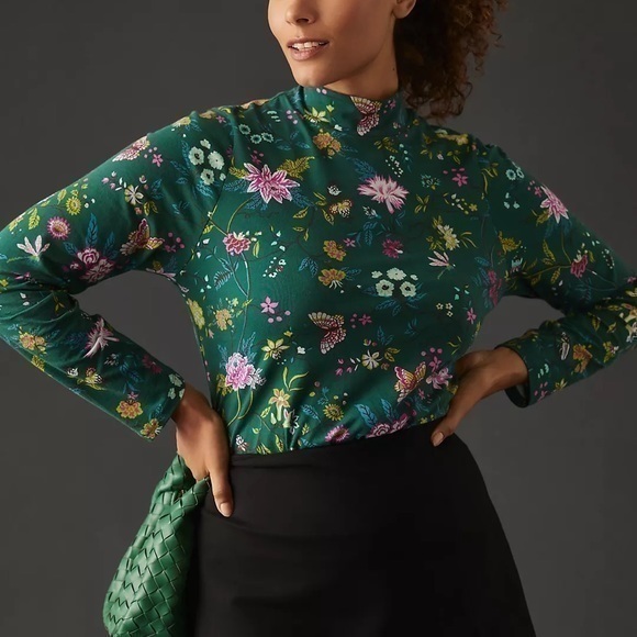 Anthropologie Tops - Maeve Printed Turtleneck Top